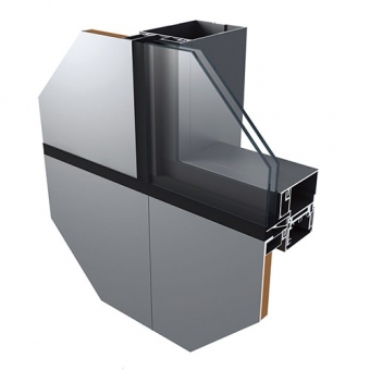 Aluminum extrusion curtain wall profile