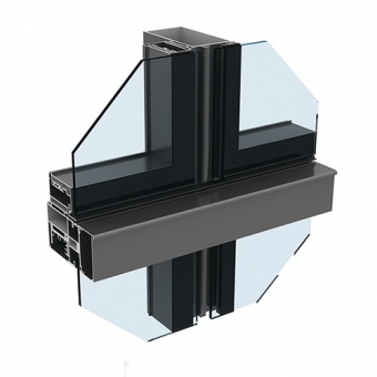 Aluminum extrusion curtain wall profile